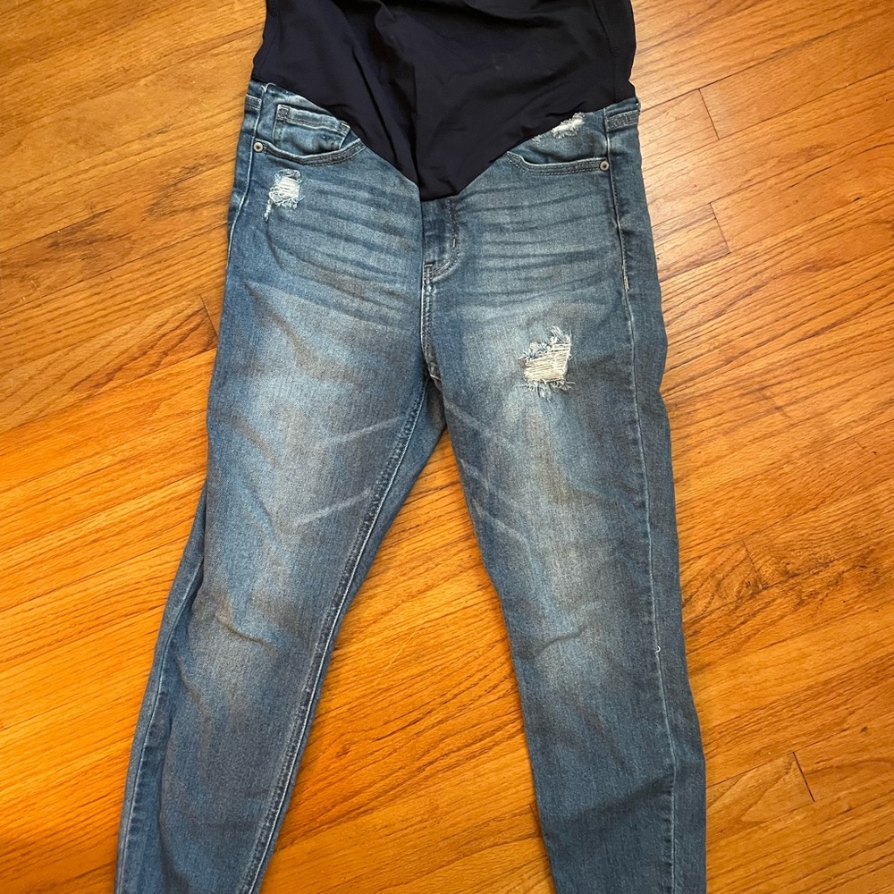 Pinkblush Blue Skinny Distressed Jeans